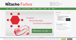 Desktop Screenshot of nitsche-farben.de