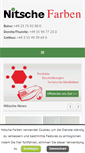 Mobile Screenshot of nitsche-farben.de