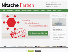 Tablet Screenshot of nitsche-farben.de